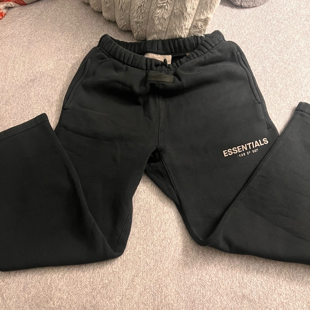 Essentials Kids Black Sweatpants